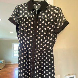 Silk J Peterman Polka dot dress